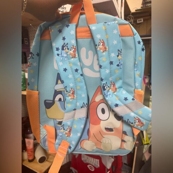 Bluey Kids Backpack with flashing lights new normal size 17” book bag - Picture 2 of 2